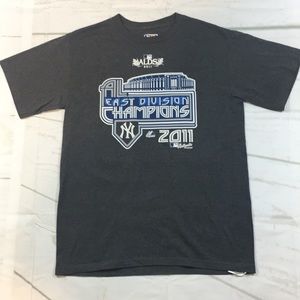 Authentic Yankees 2011 ALDS Champion T Shirt med